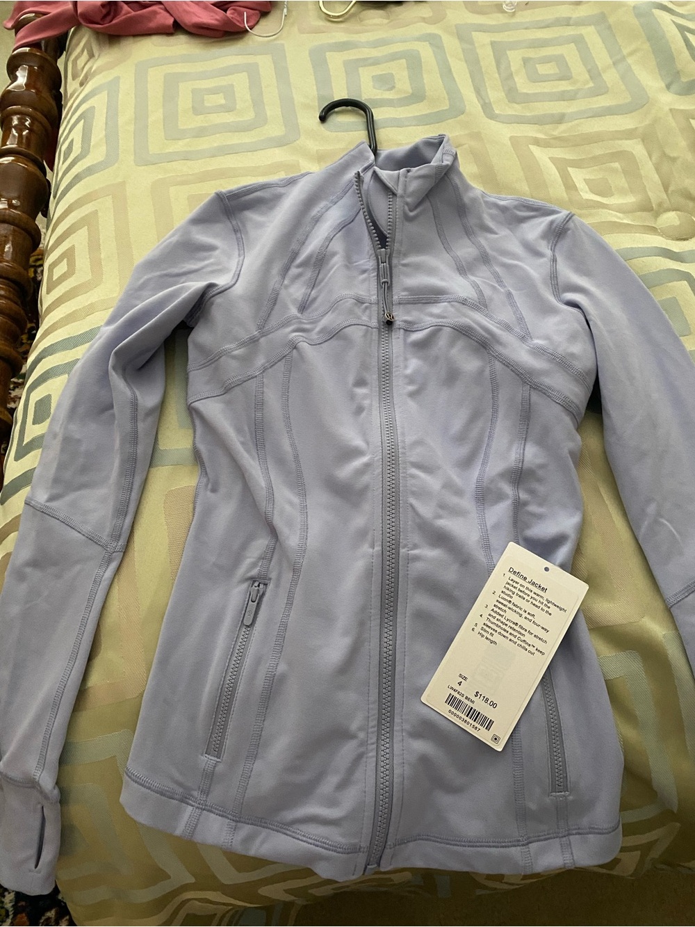 lululemon athletica Light Lavender Full-Zip Jacket - Picture 1 of 1